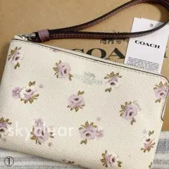 新品❇︎正規品 COACH フローラル リストレット ポーチ 小物入れ