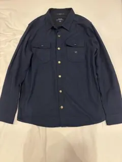 ROARK NORDSMAN WOOL シャツ Mネイビーのサムネイル