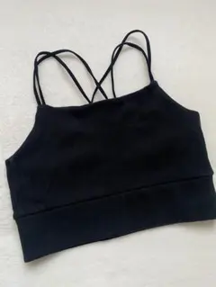 sosite購入　黒 クロスストラップブラトップ