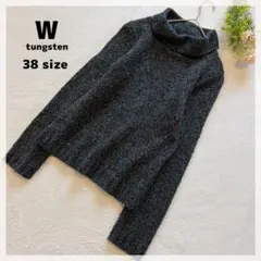【タングステン】ミックスカラー タートルネックニットトップス 38 中肉