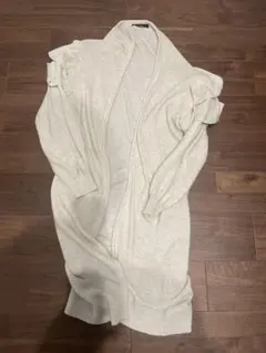 w closet フリル付きニットカーディガン　ダブルクローゼット