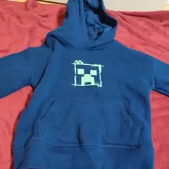 Minecraft フード付きトレーナー ネイビー 100cm~