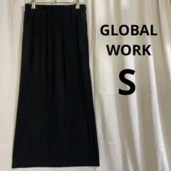 GLOBALWORKブラック プリーツ タイトスカート