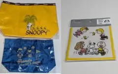 スヌーピー　トートバッグ＆ランチバッグ＆クロス　３点セット