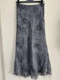 HIROKOKOSHINOサイズ9号ペイズリー柄フレアスカート♭7310のサムネイル