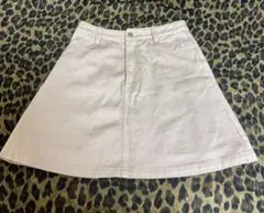 トリートユアセルフ　デニムスカート　ピンク