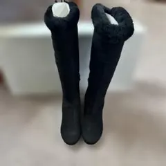 ANTEPRIMA ブラックファーロングブーツ