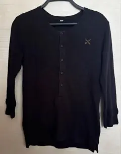 00s OLD UNIQLO HALB コラボ　ヘンリーネックサーマル　ワッフル