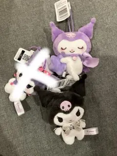 クロミ　ぬいぐるみストラップ 紫色 2個セット