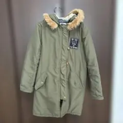 150 peda&mada オリーブグリーンモッズコート