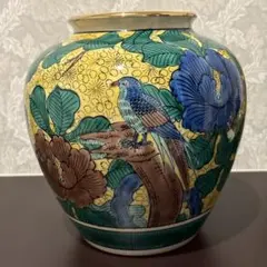 九谷焼】玉竜作 花鳥図 大丸花瓶（木箱入り）送料込み - メルカリ