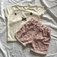 ミッフィー　miffy　セットアップ　タオル地　90