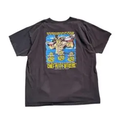 7TSM2【BAYSIDE】USA製　アニマル　USN Tシャツ　古着used