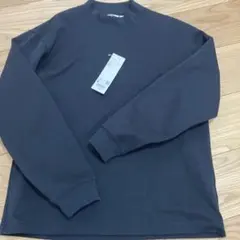 ユニクロU ブラッシュドモックネックTシャツ 長袖