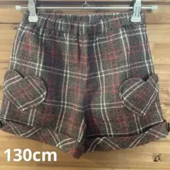 ハートポケット付き　ショートパンツ