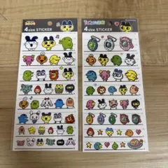 キャラクターシール 4サイズ 2シートセット　たまごっち
