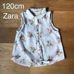 Zara トロピカル フラワー ノースリーブシャツ バカンス 南国のサムネイル