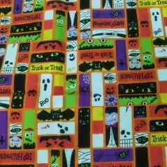 ハロウィン プリント生地 108×52
