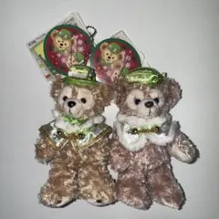 ディズニー クリスマス ぬいぐるみバッジ ダッフィー シェリーメイ 2016