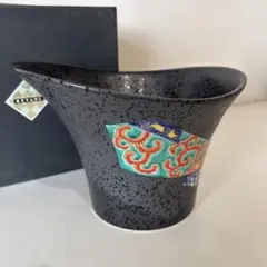 花瓶　九谷焼陶器　光吉作 元箱大きさ15x15x31cm 未使用品 花瓶 九谷焼陶器 光吉作 元箱大きさ15x15x31cm 未使用品 - メルカリ