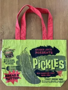 TRADER JOE'S トレジョ トートバッグ ⭐︎ピクルス柄
