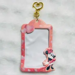 ミニー　カードホルダー　カードケース　ディズニーストア　ピンク　ハート
