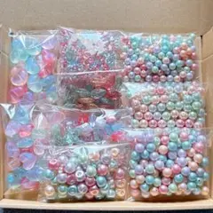 手染めアクリルビーズ まとめ売り