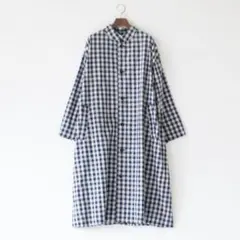 Yarmo ヤーモギンガムチェック コートのサムネイル