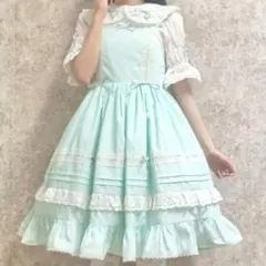 axes femme ヴィンテージドール ミント ワンピース axes femme（アクシーズファム）の「ヴィンテージドールワンピース