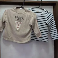 Petitmine・tete a tete長袖Tシャツ 90　2枚セット