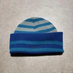 Givenchy ジバンシー　ニット帽　ビーニー　ボーダー　青　グレー　ウール