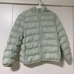 ユニクロ　ウォームパデッドウォッシャブルパーカ　グリーン　140㎝