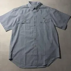 90s　ヴィンテージ　ワークシャツ　モールスキンのような肉厚生地　染め　ボックス 90s ヴィンテージ ワークシャツ モールスキンのような肉厚生地 染め
