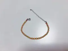 スワロフスキー使用　ビーズブレスレット