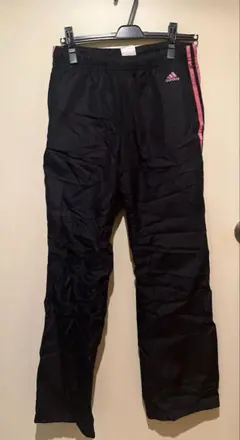 adidas シャカシャカジャージ ネイビー×ピンクライン　L