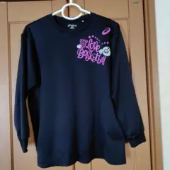 asics バスケットボールデザイン 長袖Tシャツ Mサイズ