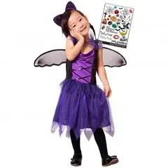 120 ギザギザ コウモリ  衣装 ハロウィン タトゥーシール セット