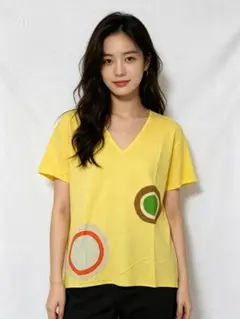 BOTTEGA VENETA レディース 半袖Tシャツ イエロー サイズLのサムネイル