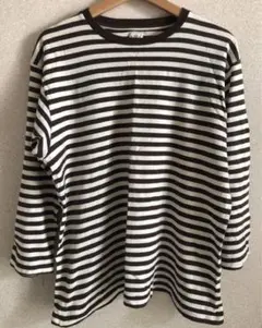 south2 west8ストライプ七分袖カットソー Lサイズ