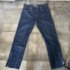 ZARA ステッチディティールバギーフィットデニムパンツ EU36 JP29
