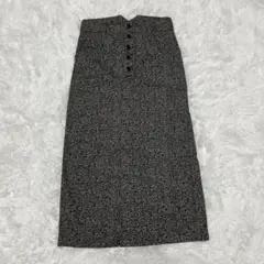 【ページボーイ】美品　ロング　タイトスカート　総柄　お洒落　大人　可愛い　M