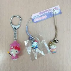 サンリオ ハローキティご当地限定 根付け キーホルダー 3個セット