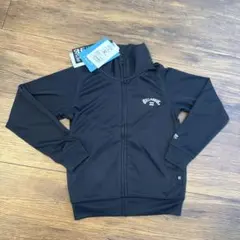 BILLABONG ブラックラッシュガード 110 前開きジッパー