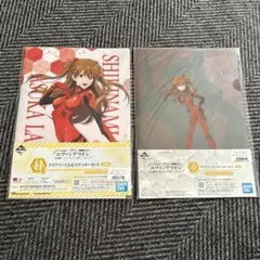 １番くじ エヴァンゲリオン クリアファイル&ステッカー セット　3枚