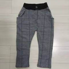 【値下げ】チェック裏起毛ズボン　110size