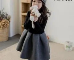 ❤️子供用 ワンピース 女の子❤️サイズ110 グレー