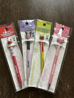 ボールペン 4本セット サンリオ マイメロ ポチャッコ ケロッピ クロミ