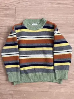 ストライプ ニットセーター