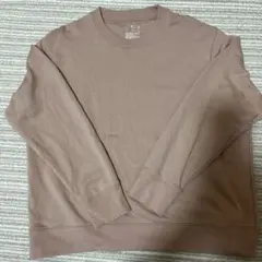 無印良品XLサイズ レディース トレーナー・スウェット　くすみピンク