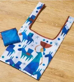 KALDI　エコバッグ　Helpersブルー